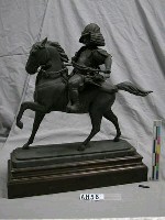 日本將軍著盔騎馬銅像藏品圖，第10張